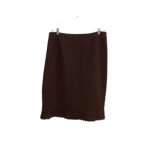 Le Suit Brown A-Line Plus Size Skirt